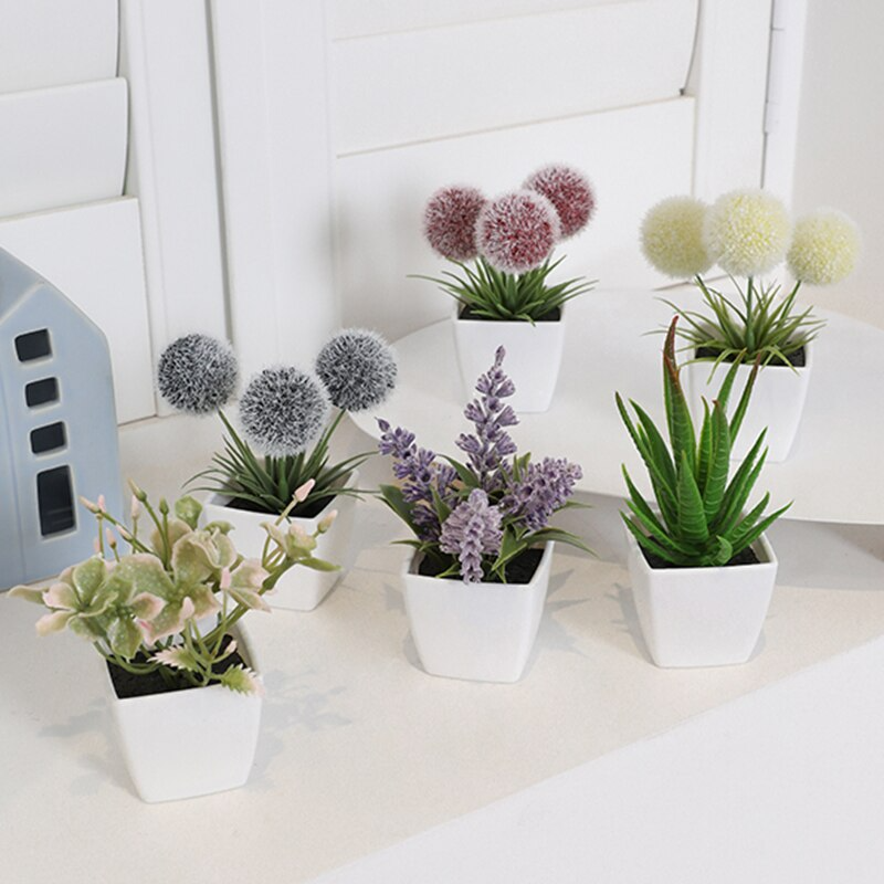 HomeTod™ 6pcs Small Artificial Potted Plants