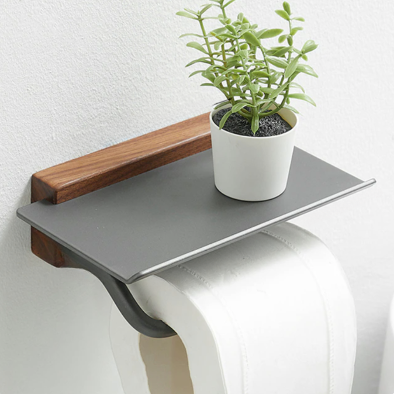 HomeTod™ Minimalist Wooden Toilet Paper Holder