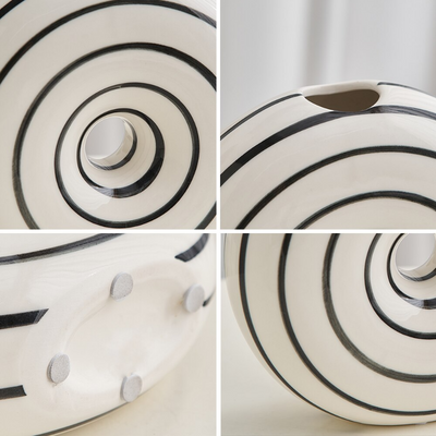 HomeTod™ Nordic Swirl Ceramic Vases