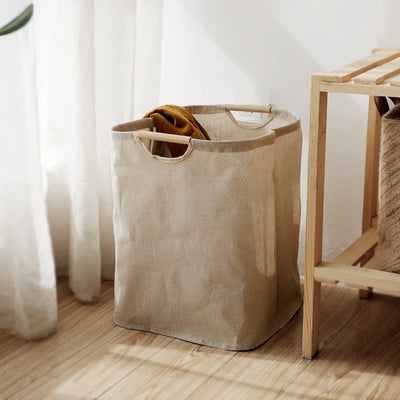 HomeTod™ Japanese Style Cotton Laundry Basket