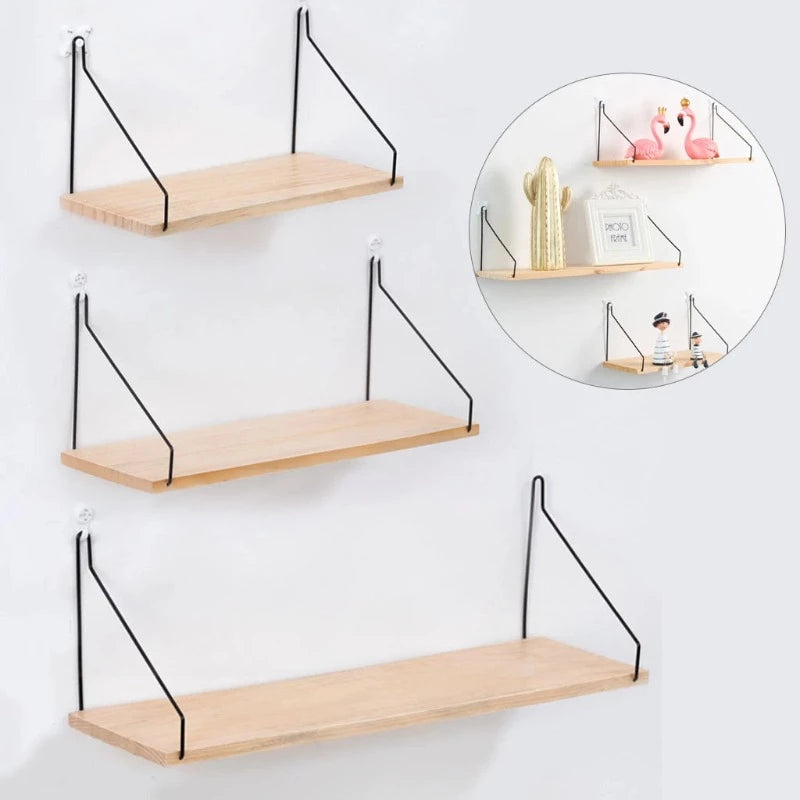 HomeTod™ Modern Wood Wall Shelves