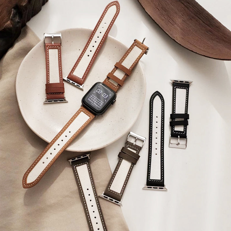 Luxury Leather Bands for Apple Watch