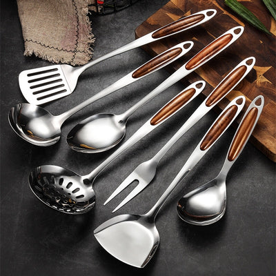 HomeTod™ 7pc Stainless-Steel Cooking Utensils