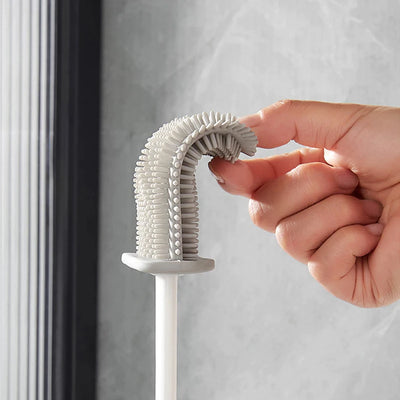 HomeTod™ Silicone Toilet Brush with Wall Mount