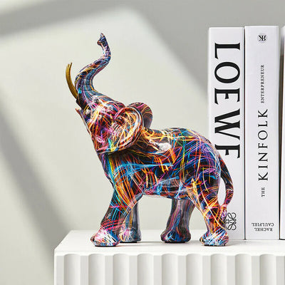 HomeTod™ Creative Graffiti Elephant Figurine