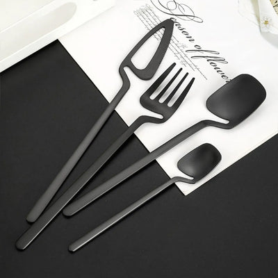 HomeTod™ Modern Matte Black Cutlery Set