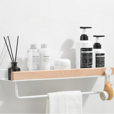 HomeTod™ Modern Light Wood Bathroom Shelves